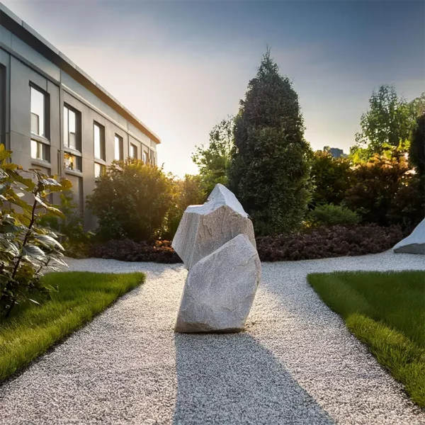 Handgefertigte Skulptur aus Naturstein V2